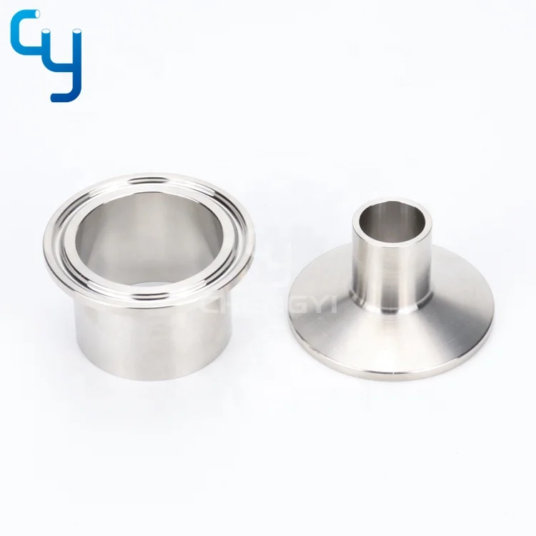 DIN 3A ISO sanitary 304 316L stainless steel weld pipe Tri clamp ferrule