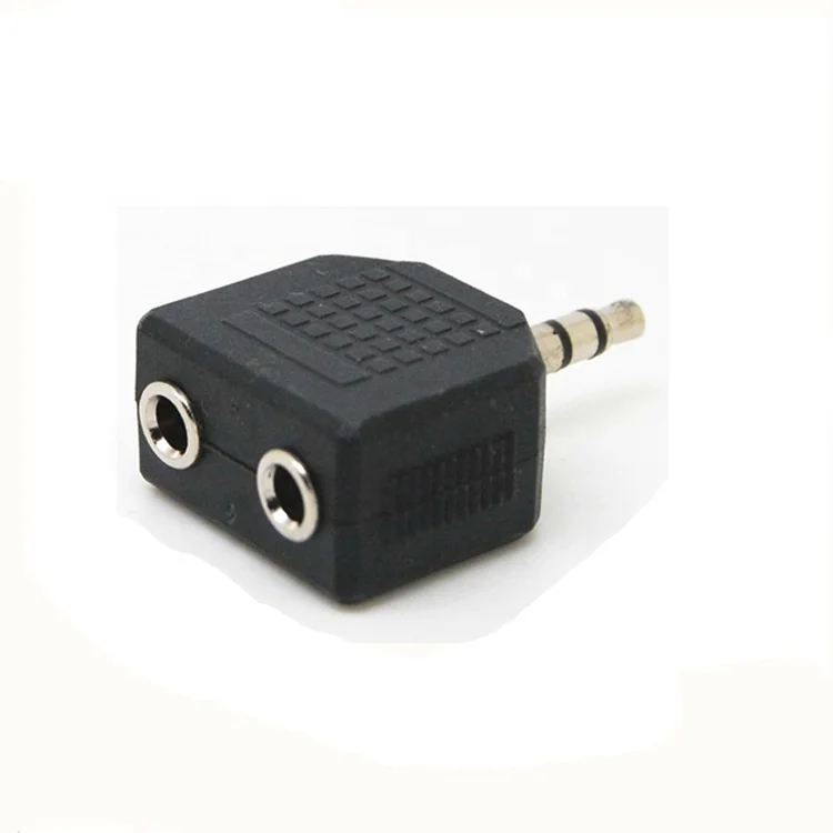 Audio Splitter 3.5mm stereo male to 2xfemale connector