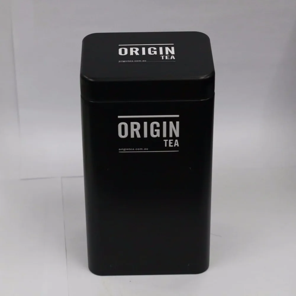 Жестяная Банка для листового чая/чайного пакета прямоугольная жестяная банка чая с герметичной крышкой