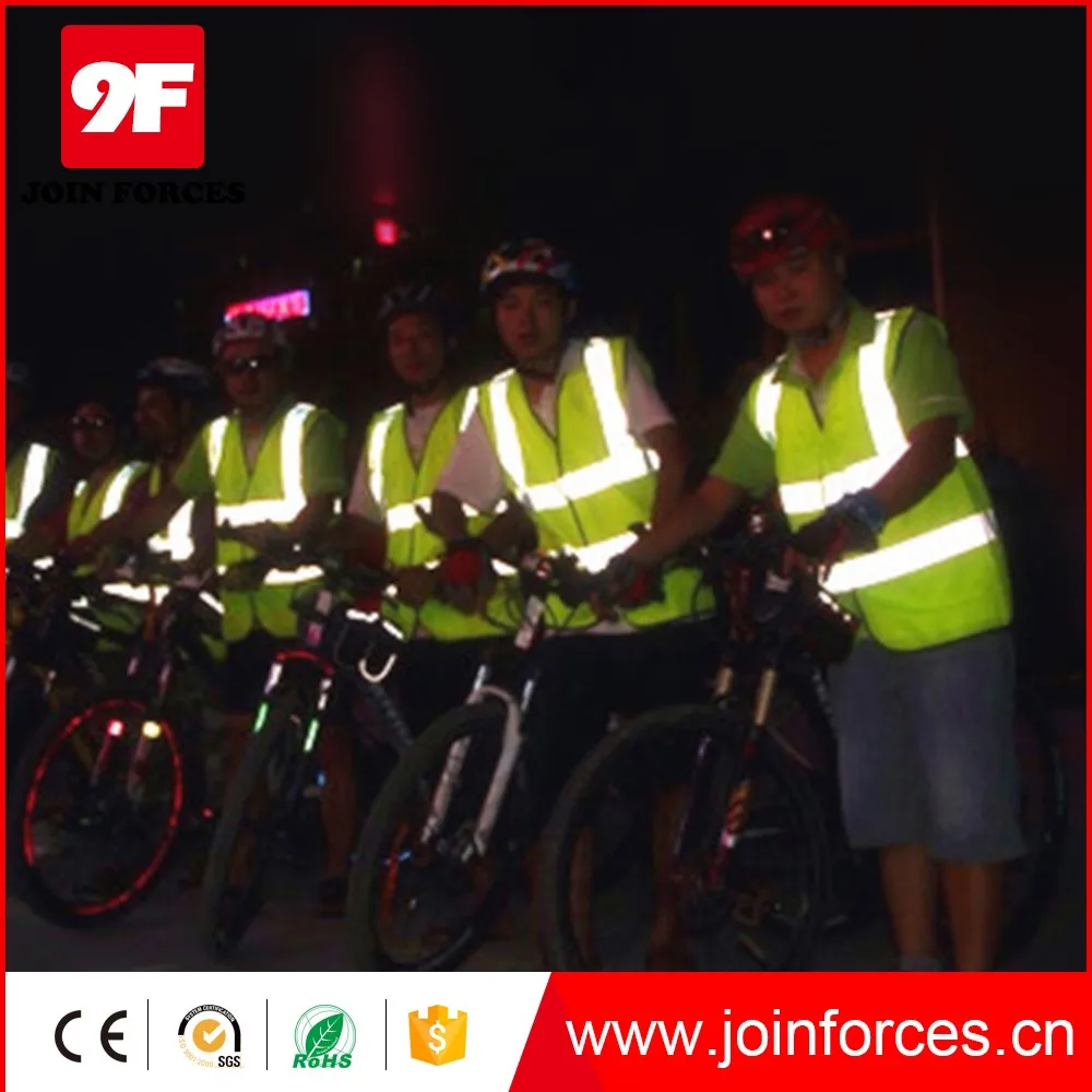 wholesale flashing LED safety reflective vest
