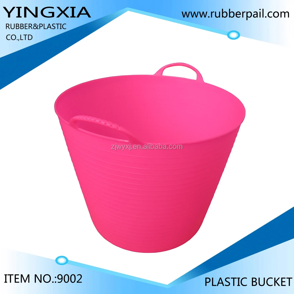 plastic garden bucket,multi-function plastic trough for horse feeding