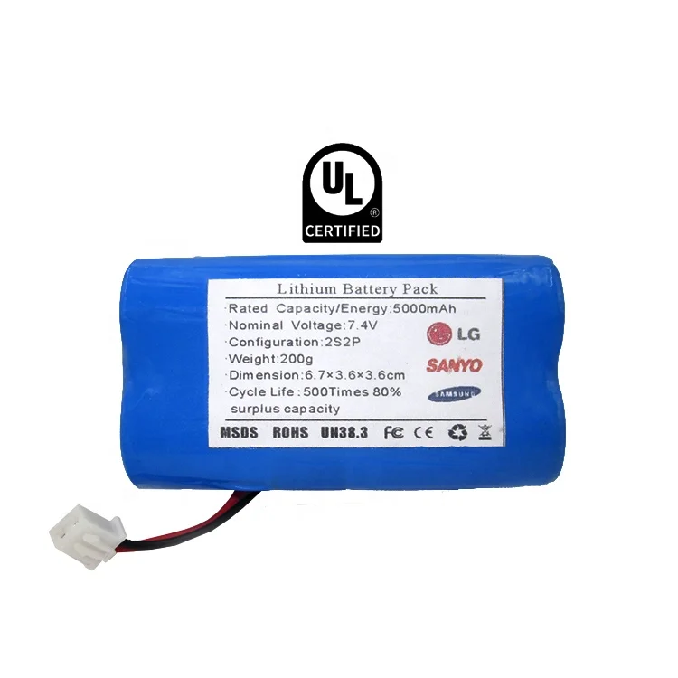 
New type 5.5V removable portable small pack lithium battery 