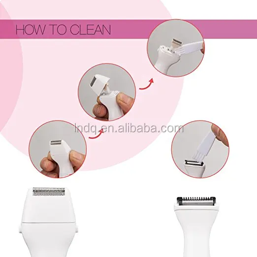 2 in 1 Women Shaver Waterproof Electric Razor Bikini Trimmer