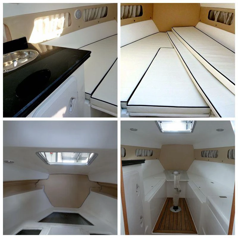 Hot Sale 7.65m Fiberglass Pleaure Speed Yacht