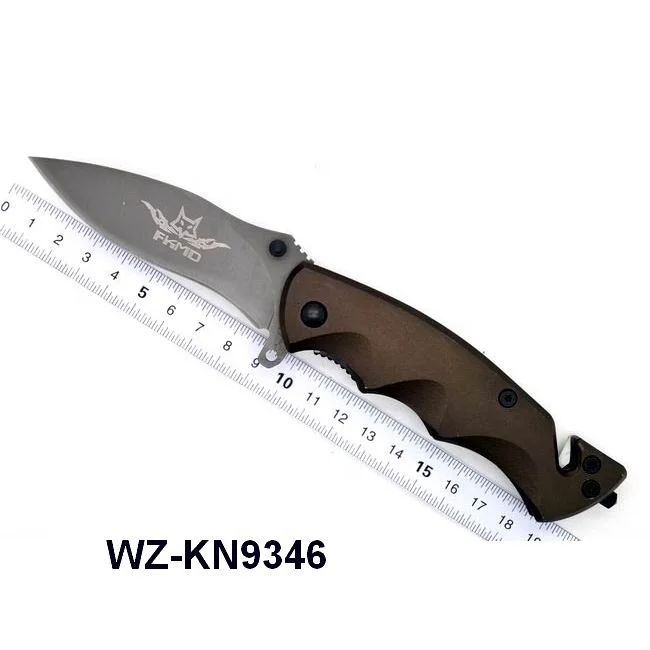 stainless steel material type survival camping utility folding pocket titanium knife blank