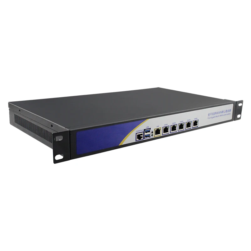 OEM Intel celeron 2980U pfsense hardware 1U firewall with 6 Intel 82583V 1000M Lan