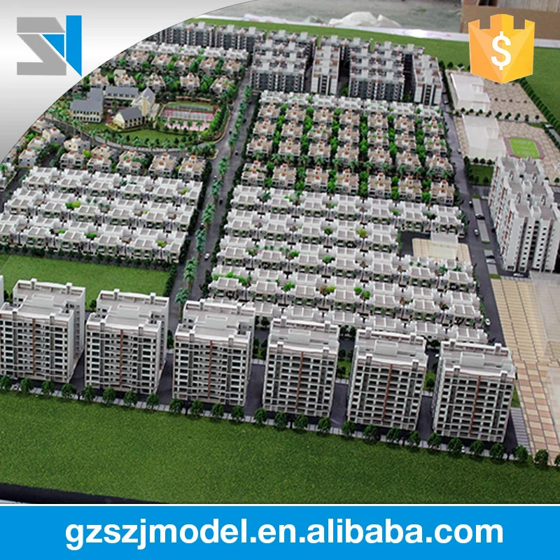 Диверсифицированный Hindustan пансионата масштаб модели здания