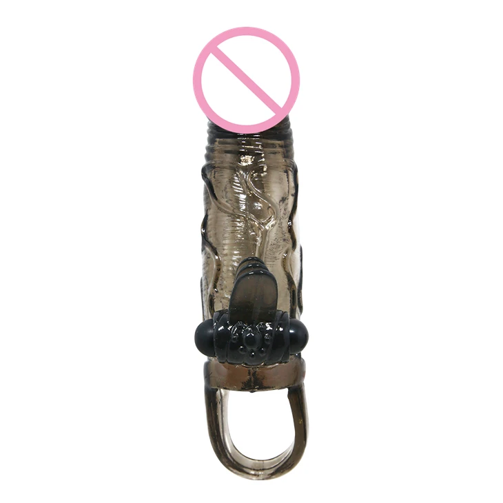 
Soft Silicone Penis Enlarger Sleeve with Cock Ring Realistic Dildo Adult Sex Toy for Men 