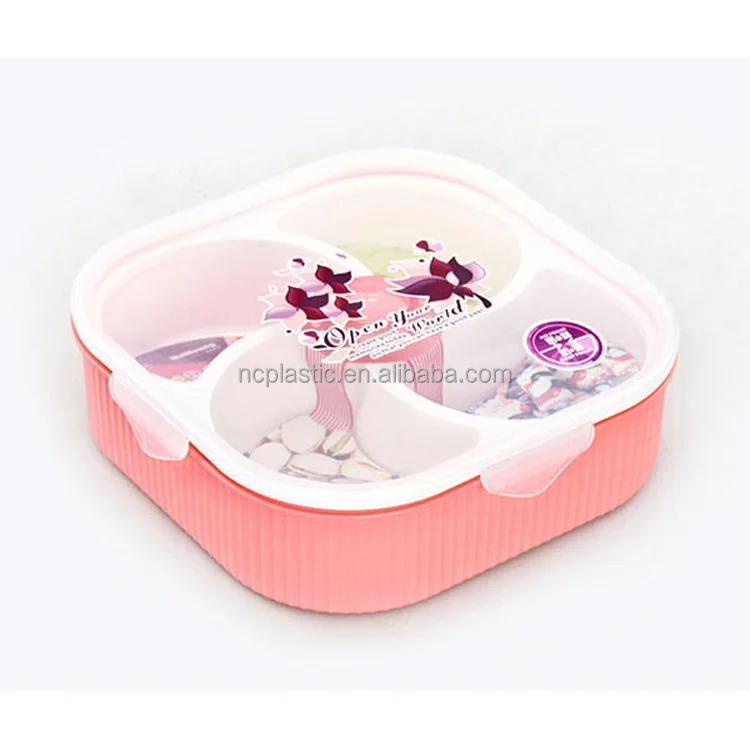 4-Section Multi Sectional Freshly Roasted Nuts Gift Tray with Lid