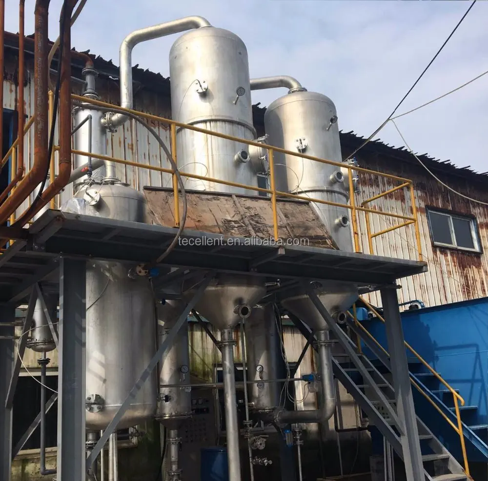 Inorganic Salt Effluent Desalination Double-effect Self-cleaning Evaporator