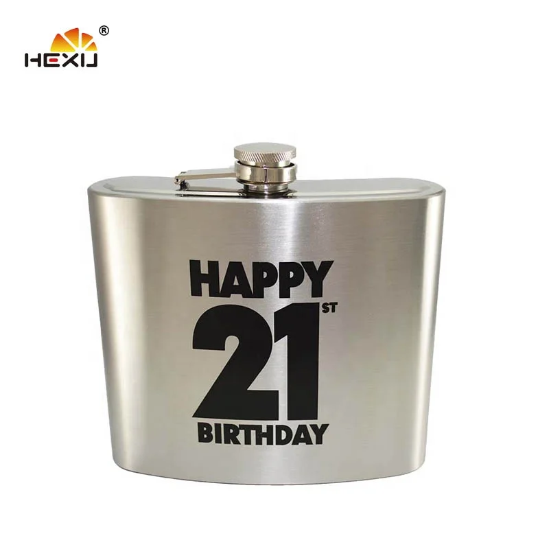 
stainless steel 6oz wholesale golf hip flask 
