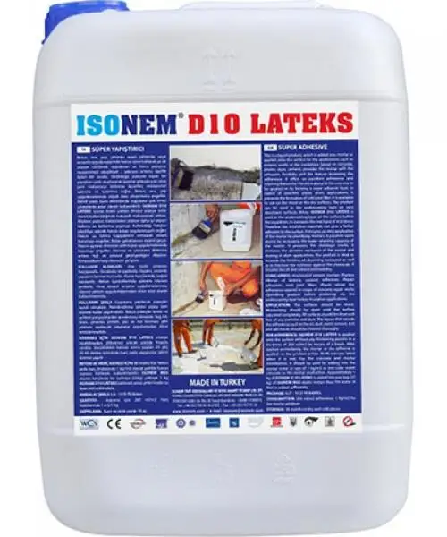 ISONEM D 10 LATEX CONCRETE, CEMENT AND MORTAR WATERPROOFING ADMIXTURE, MADE IN TURKEY