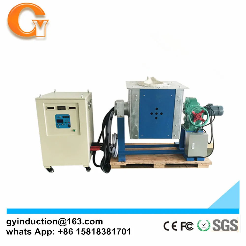 Industrial Iron Aluminum Copper Steel Brass Induction Melting Furnace