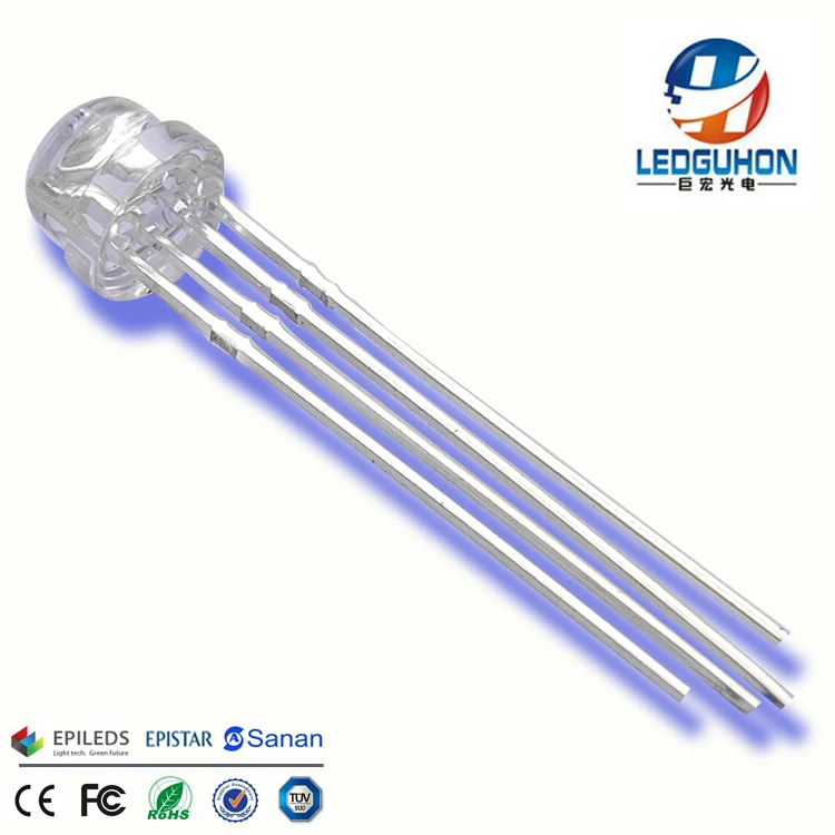 5mm straw hat rgb led for decorative led lights