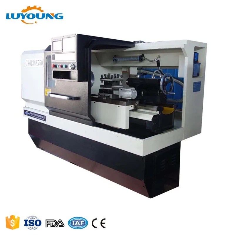 Ck6136 небольшой образование плоскую кровать Siemens токарный центр токарный станок