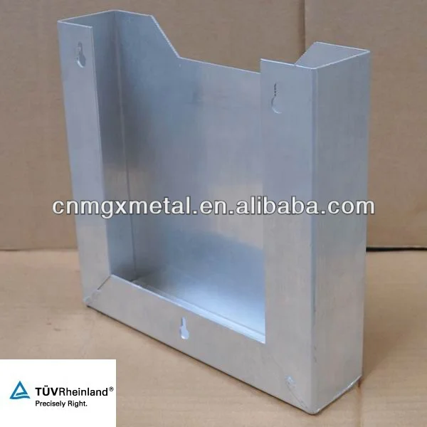 High Quality OEM Customized Stamping And Bending Aluminum Metal Wall Mount Magazine Holder