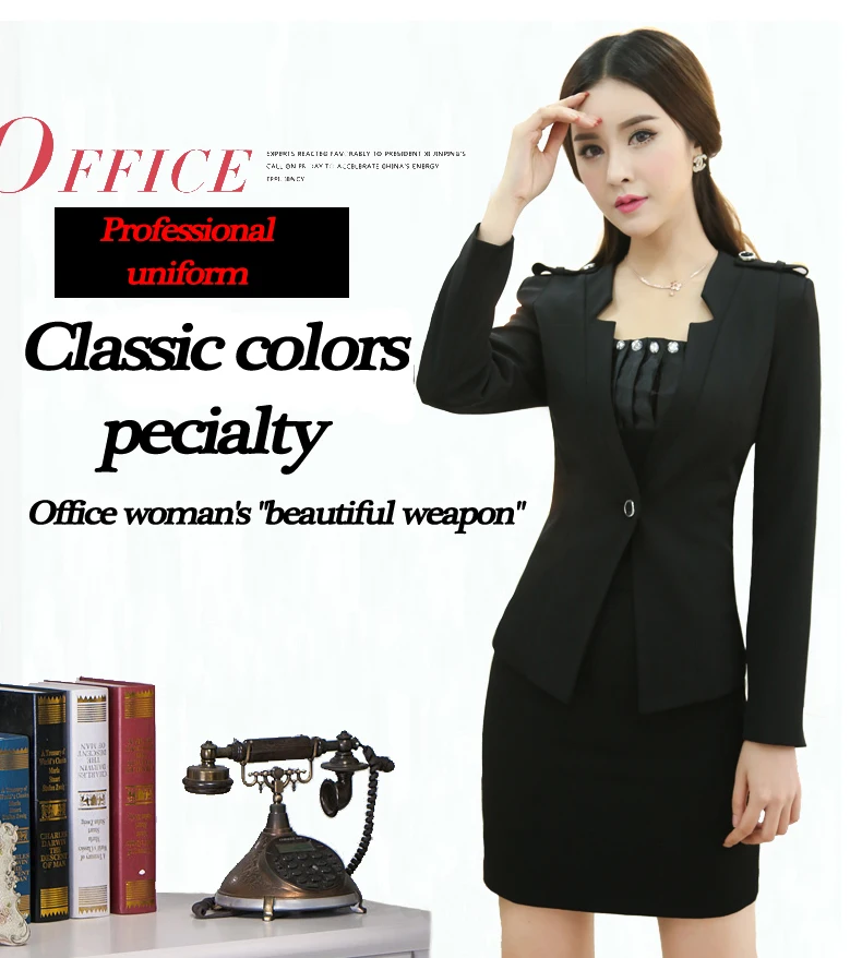 Promoción de uniforme de oficina traje de dama - Compra