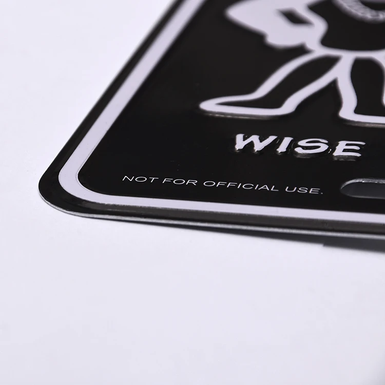 Cartoon The Ass Family  Members Ortrait Black License Plate