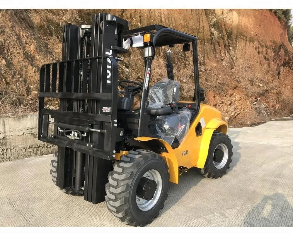 2.5 ton 4 wheel drive (4WD) Rough Terrain Forklift with 2500 kgs capacity