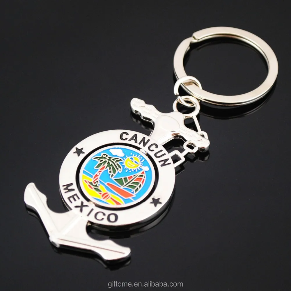 new design anchor shaped Mexican souvenir keychain