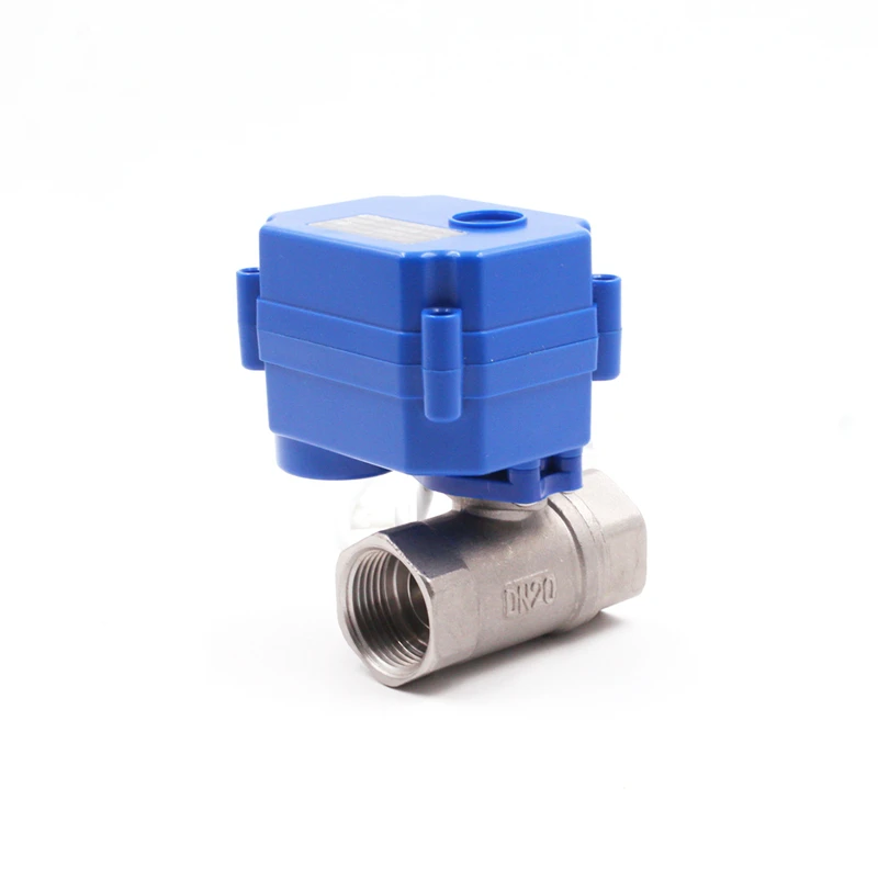 mini motorized ball valve motorized water control valve brass stainless steel food grade electric valve