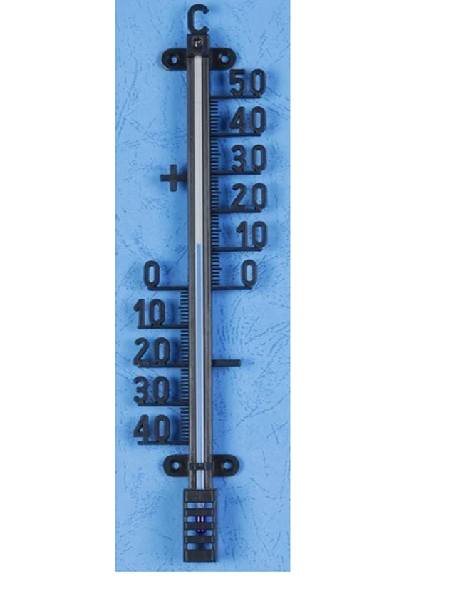 TH803 Plastic garden thermometer digits black