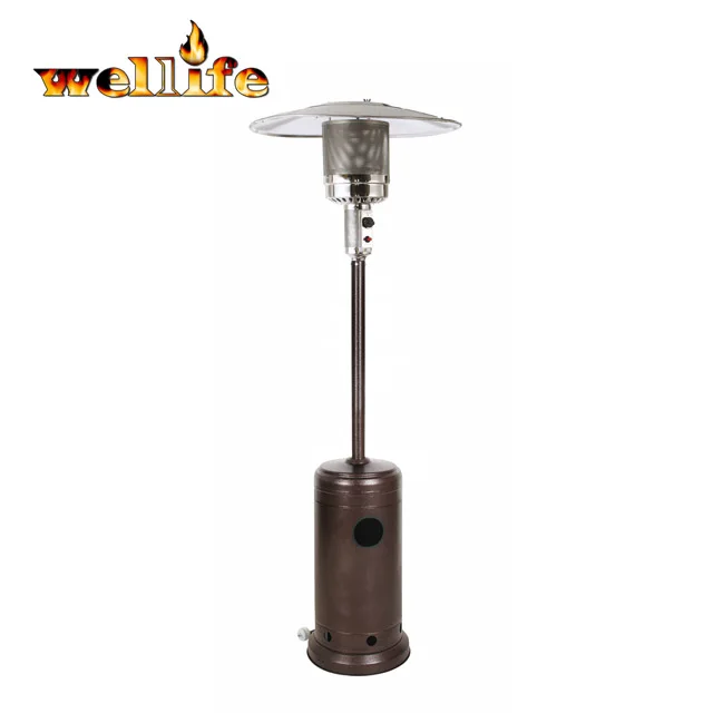Standing propane gas patio heater for garden outdoor