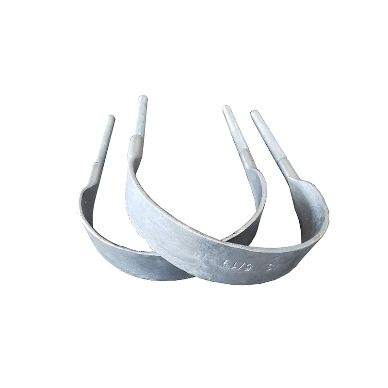 Power line fittings electrical metal conduit light pole fastening clamp