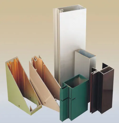 curtain wall profile power coat anodized finish aluminium extrusion profile