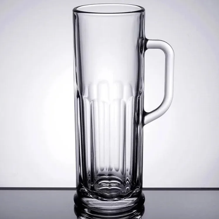 JHROC07 Hotsale New Design Tall Creative 1000ml Large Clear Glass Beer Glass juicer cup