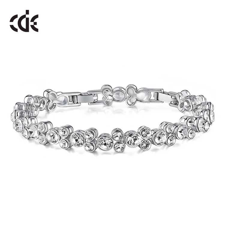 Lady Elegent Jewelry Crystal Brass Fashion Girl Bracelet