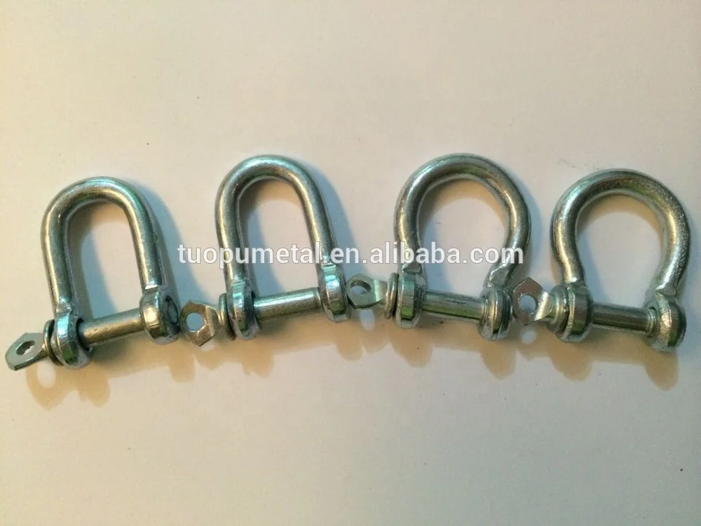 Hot sale Stainless steel  AISI 316 304 JIS D shackle Japan type DEE shackle