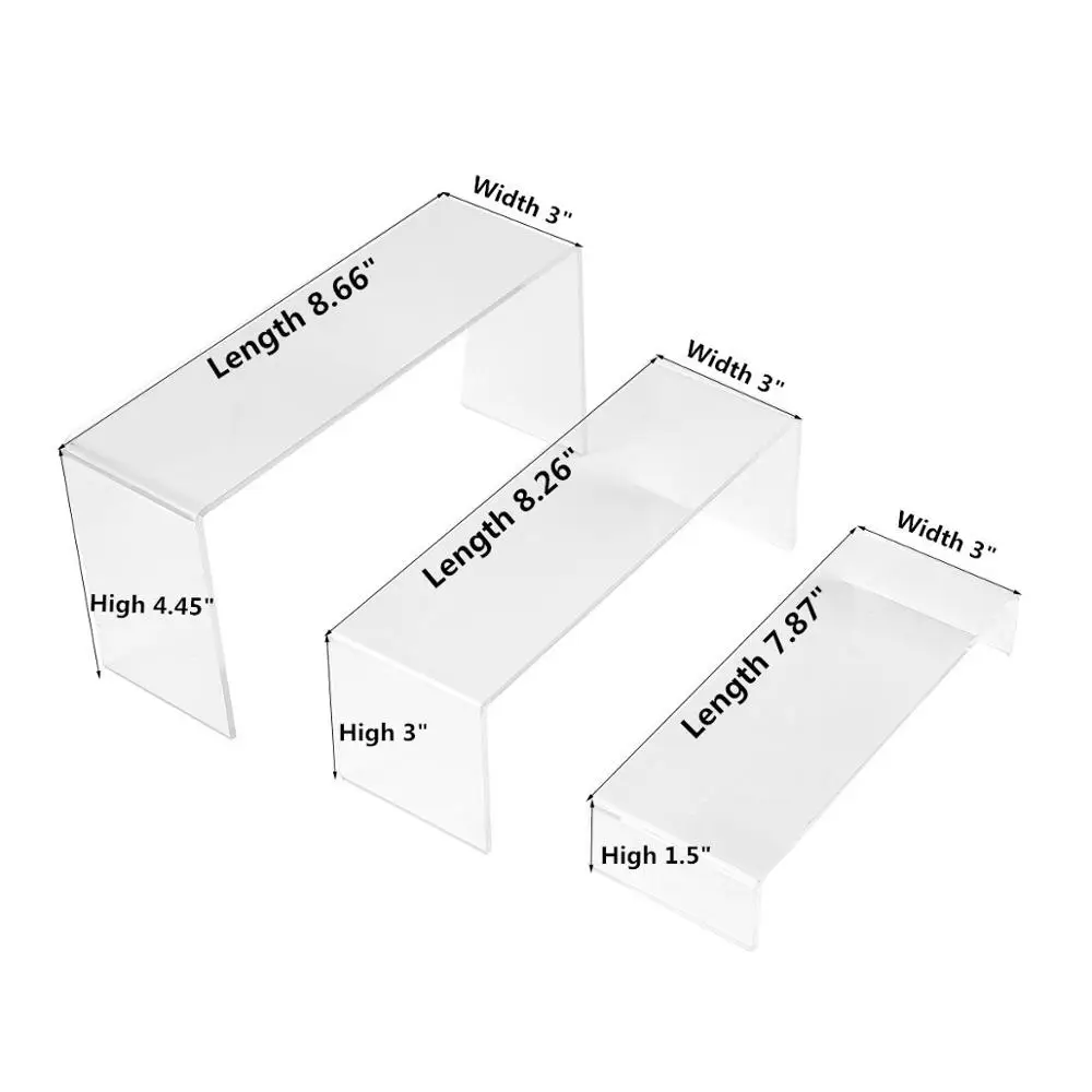 Custom multi tiers clear acrylic single high heel shoes display holder rack display stand shop display racks