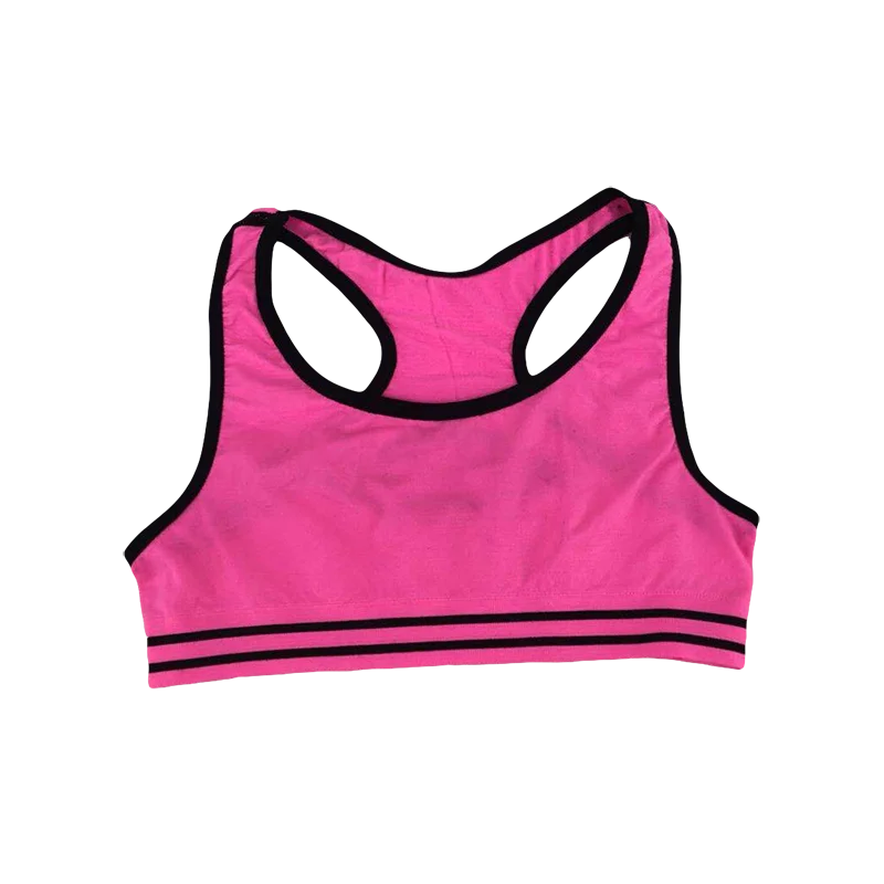 
Seamless School Girls Underwear Junior Girls Sport Bralette seamless criss-cross Racerback Sports Bra 