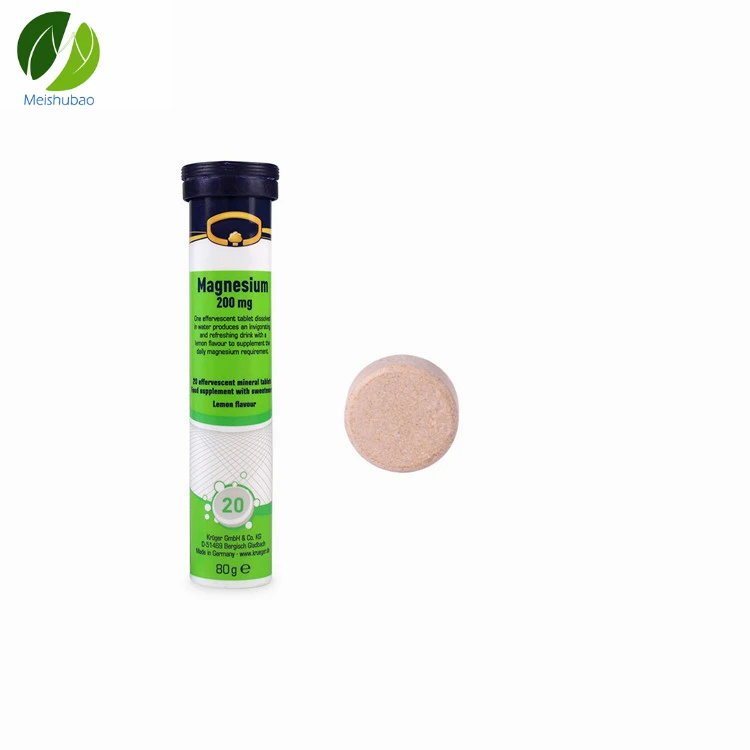 
OEM Magnesium Supplement Effervescent Tablet with Lemon Flavour 