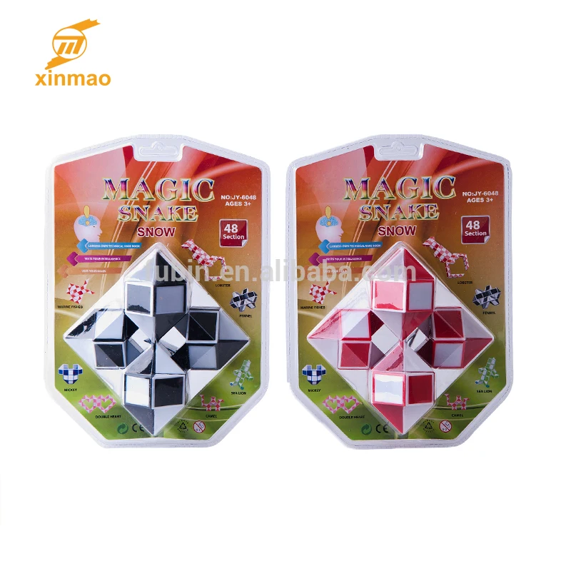 
Diamond shape Puzzle Snake wholesale kids magic ruler cube with PVC case,Intelligent toys! 