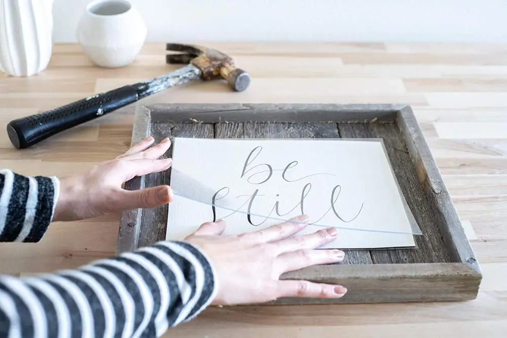 
8*10 Family Wood Photo Frames Large with Plexiglass Drop-in and Hangers. 