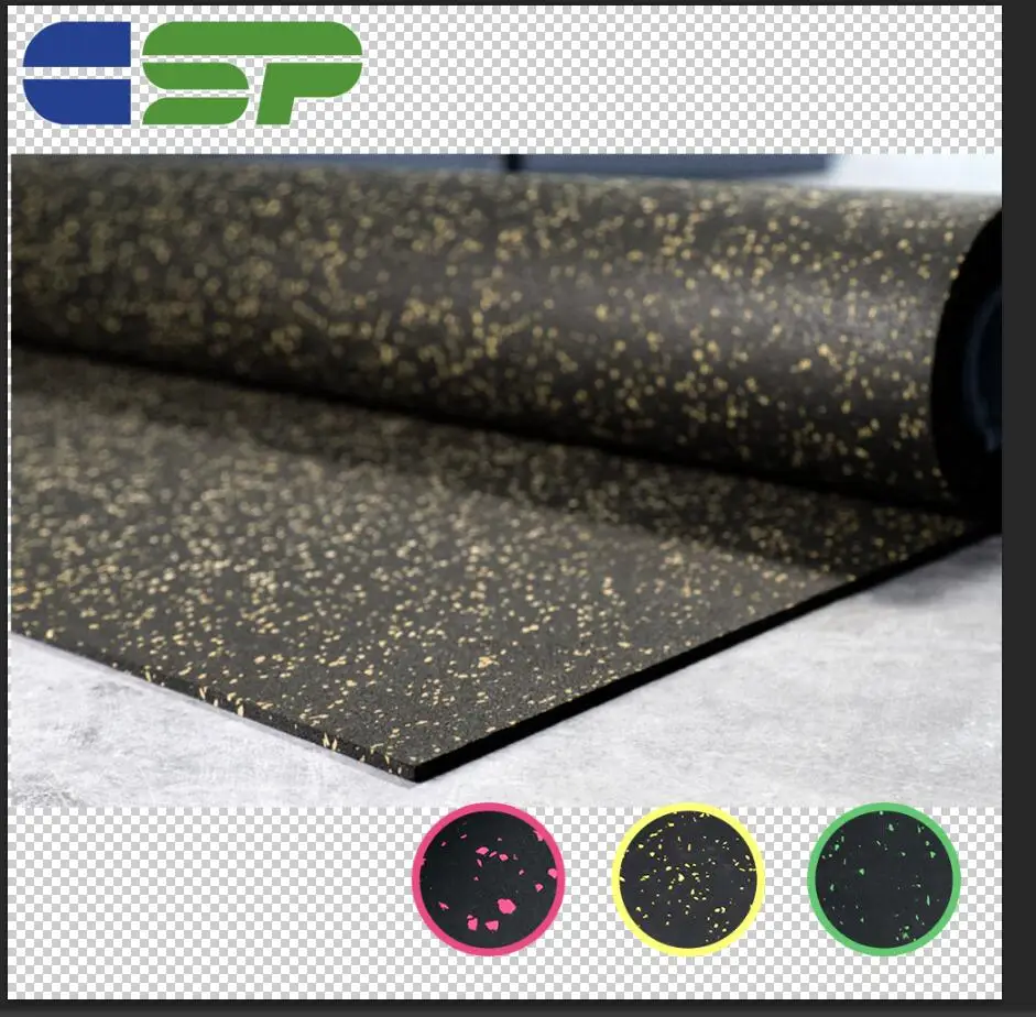 No smell higher density easy clean rubber mat floor for gym
