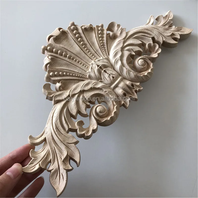 Wooden Decorative Onlays Embellishments For Furniture