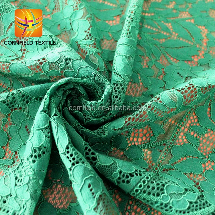 Top quality polyester french lace fabric manufacturer