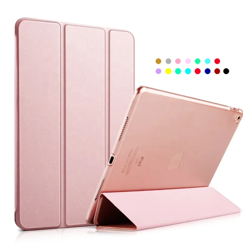 For iPad Air 2 Ultra Slim Magnetic Smart transparent Case Hard PC back