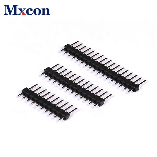 Shenzhen factory 1 to 40pin 2.54 2.0 1.27mm pitch single dual row pcb connector pin header