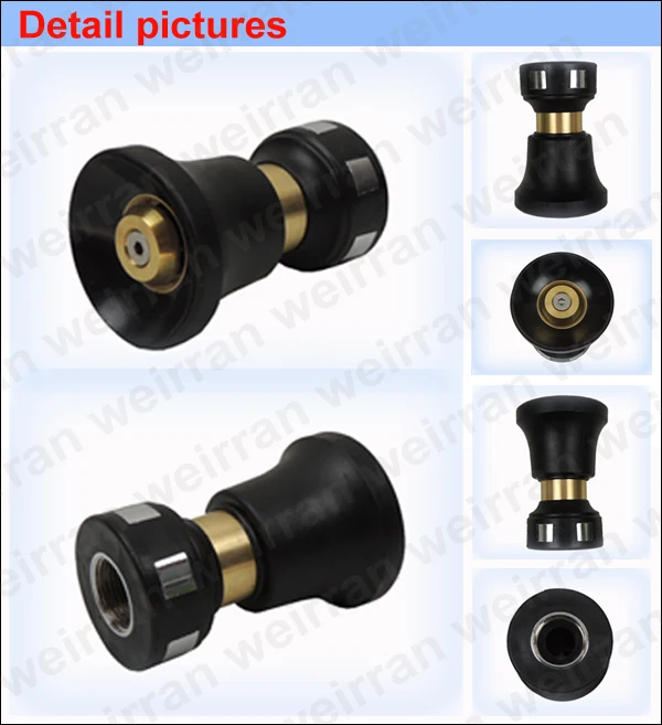 (21433) aluminum garden adjustable ultimate big volume fire hose reel nozzle