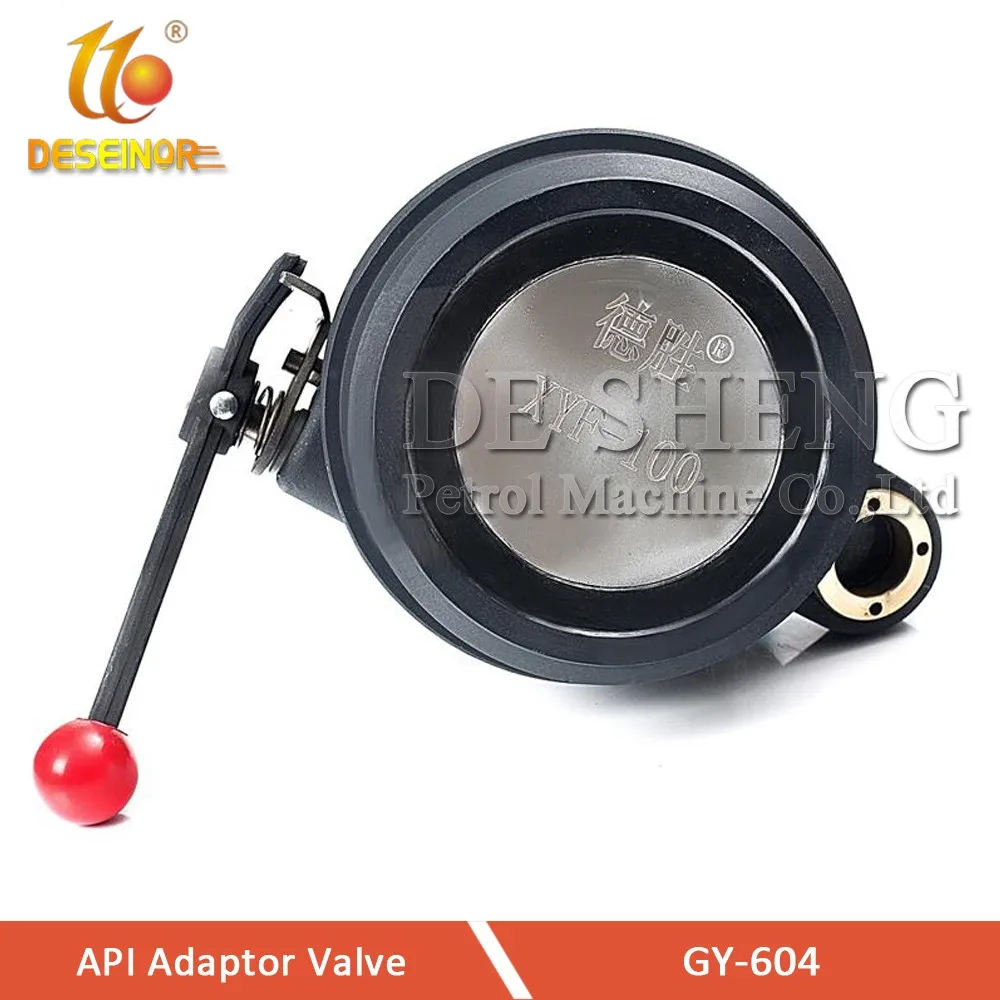 Fuel Tanker Truck API Adaptor Unloading Valve with Sight Glass