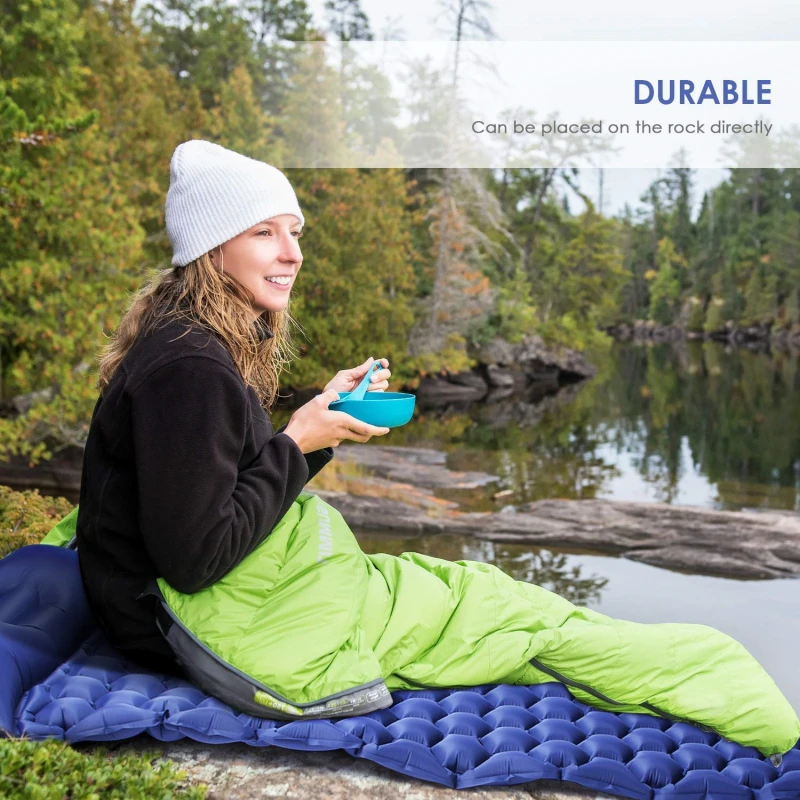 Lightweight Sleeping Pad Mat Single Inflatable Air Bed Mattress