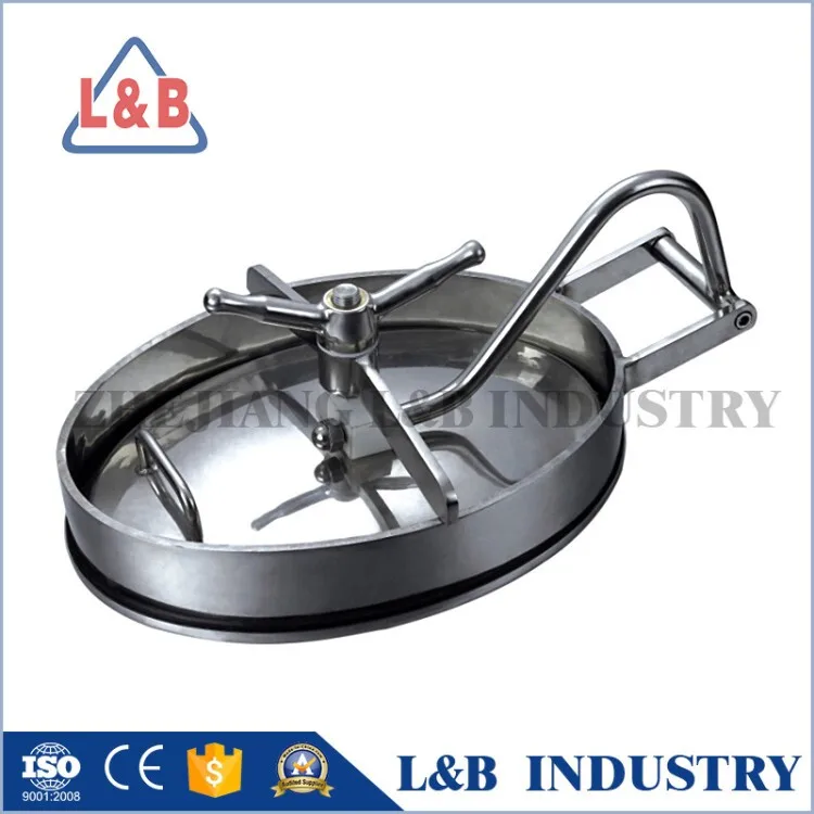 SS316 sanitary stainless steel tank hatch cover