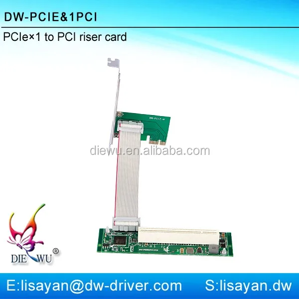 Горячие продажи pcie для pci riser кабель расширение адаптер карты