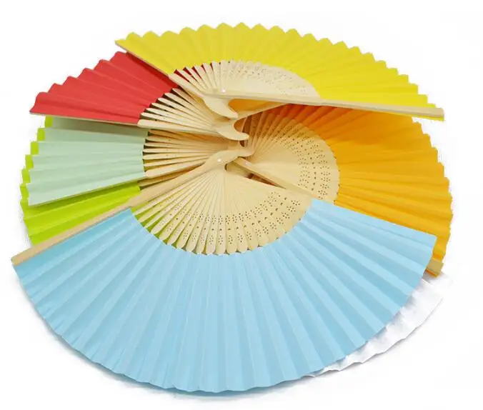 Cheap Sweet Customized Wedding Silk Folding Hand Fan