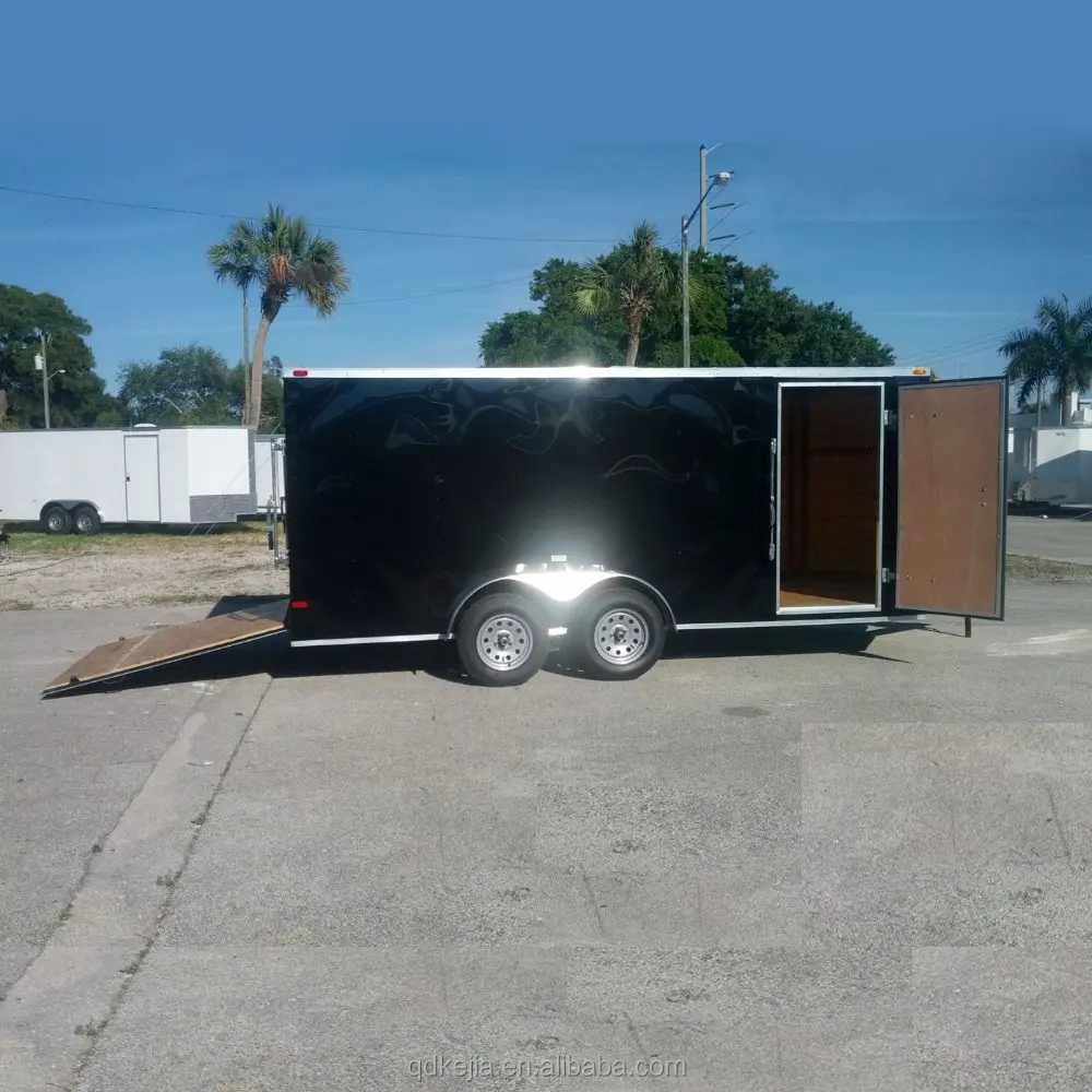 
Custom Made V nose Fiberglass Enclosed Trailer 