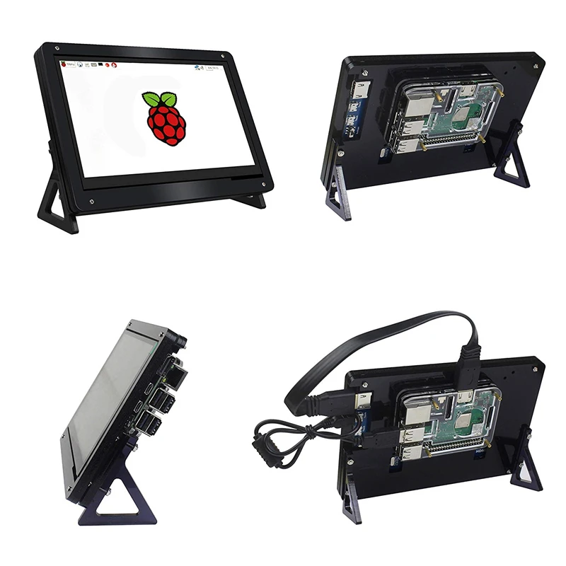 Raspberry Pi 3 Model B+ 7 Inch Touch screen LCD Input Display with Case